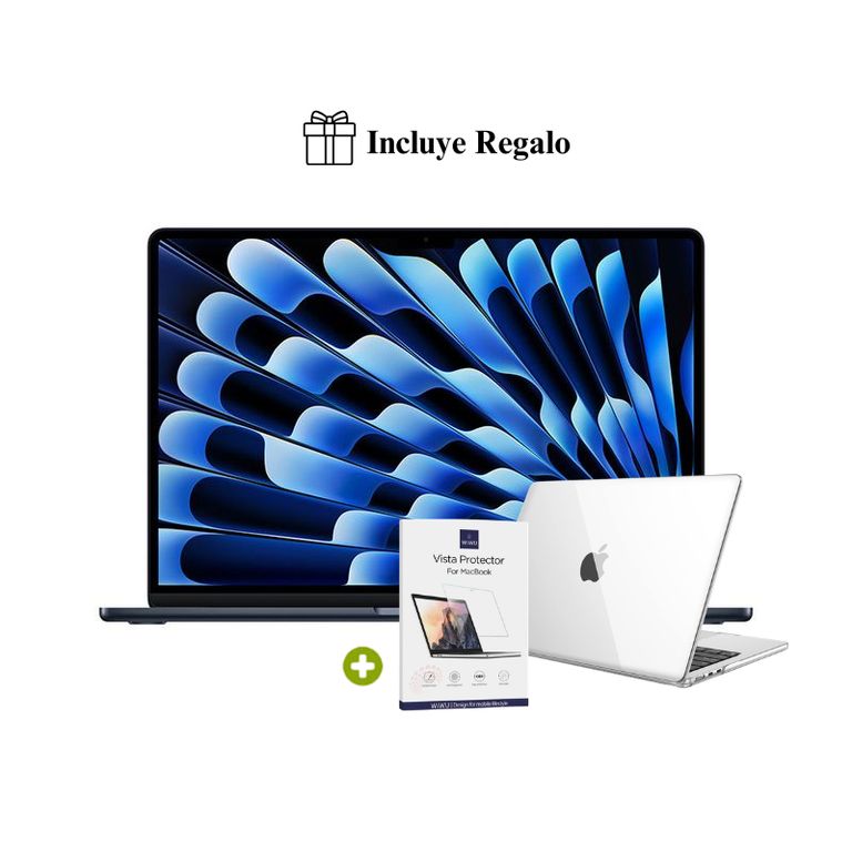 Nueva MacBook Air M5 15” 16GB RAM + 512GB ( Teclado Ingles ) - Midnight ( 2026 ) + Regalo