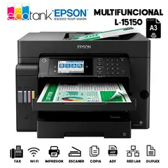 EPSON - Impresora A3 EcoTank L15150 con WiFi Ethernet y escáner dúplex