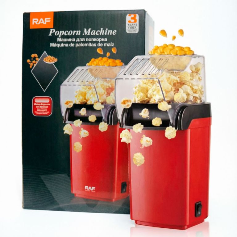 Máquina De Palomitas Raf 2l 1200w Sin Aceite Aire Caliente
