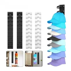 GENERICO - Colgador Gorras Gancho Adhesivos Organizador Para 40 Jockey