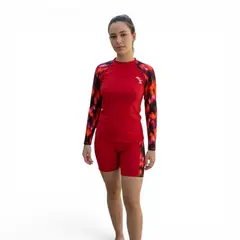 GENERICO - Conjunto niña manga larga color Rojo Print