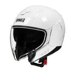 UNIVERSAL - CASCO MOTO RNG SEMIABIERTO BLANCO BRILLO