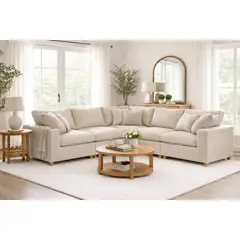 ARTSOFA - Sofá Modular Bosco Beige Antifluido + Obsequio