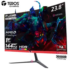 Teros - Monitor Curvo TE-2403S, 23.8 Full HD VA, 144HZ, 1MS, AMD FreeSync