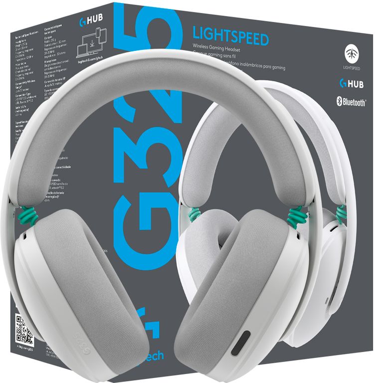 Audifono Gamer G325 Lightspeed Bluetooth USB-C White
