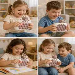 GENERICO - Juego Antiestres portátil para niños-oso