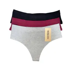 MINTANA - PACK 3 TRUZAS CULOTTE COLORES ALGODON MUJER