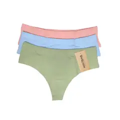 MINTANA - PACK 3 TRUZAS CULOTTE COLORES ALGODON MUJER