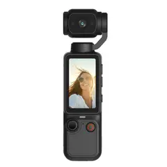 RENVMEXY - Cámara para Vlogs Q7 1080P Lente giratorio 180° Luz relleno Autoenfoque Type-C