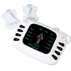 GENERICO - Masajeador Digital TENS Profesional Con 4 Electrodos