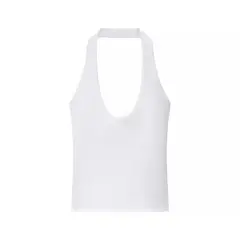 TIOZONEY - Polera Sin Mangas Mujer - Blanco