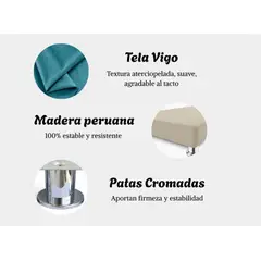 MAVISAC - Box Tarima Lisa Plaza y media Tela Vigo Aterciopelada