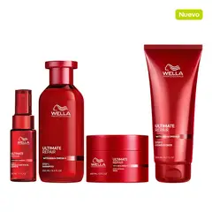WELLA - Ultimate Repair Shampoo Acondicionador Mascarilla Miracle