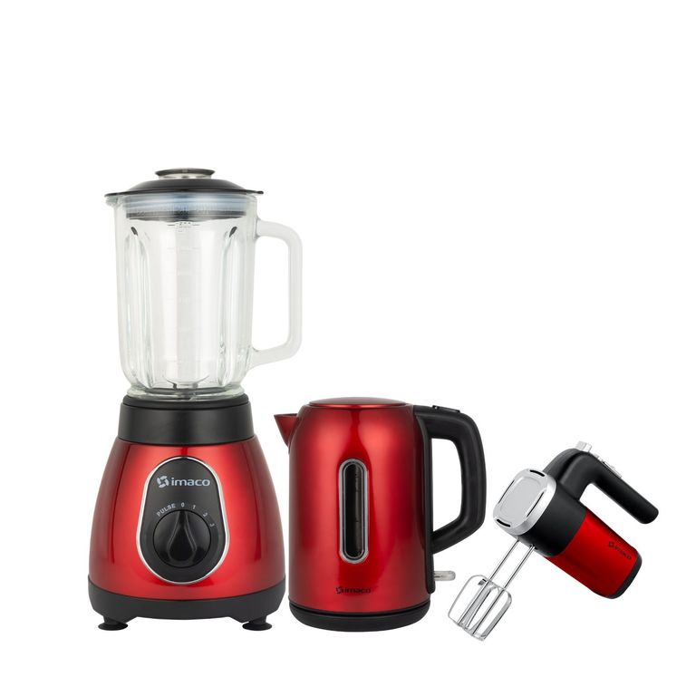 Tricombo Licuadora 1.5 lt + Batidora manual+ Hervidor 1.7 lt