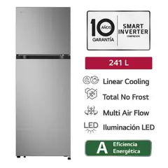 LG - Refrigeradora 241L No Frost VT24BPY Plateado