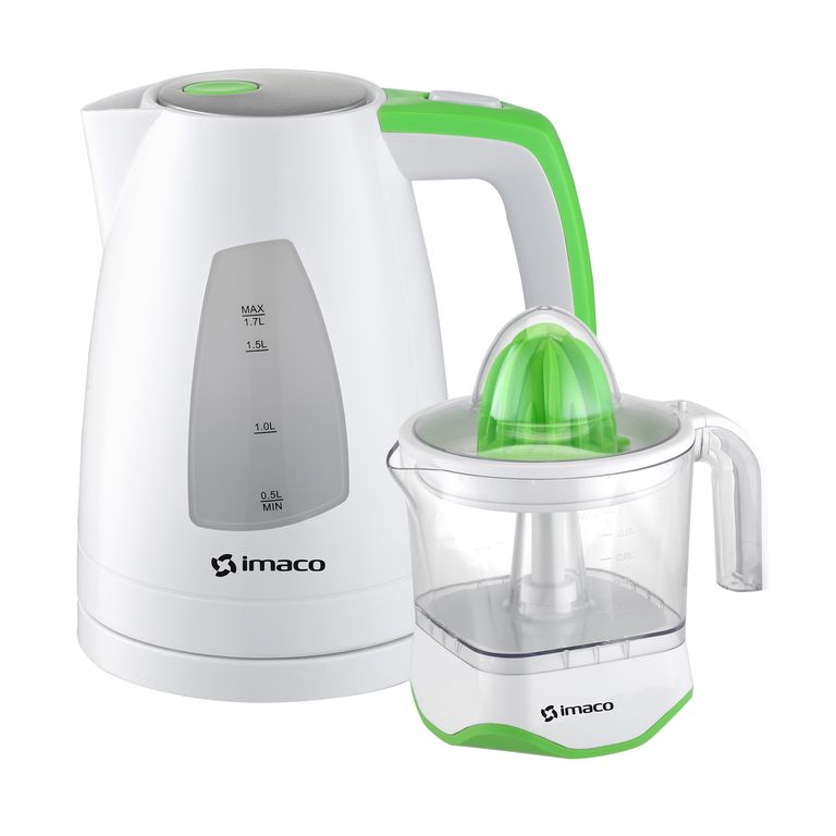 Combo hervidor eléctrico 1.7lts + exprimidor de citricos 1lt