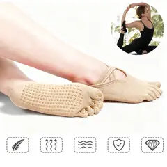 XTREME SPORT - Calcetines de Yoga Antideslizantes Mujer