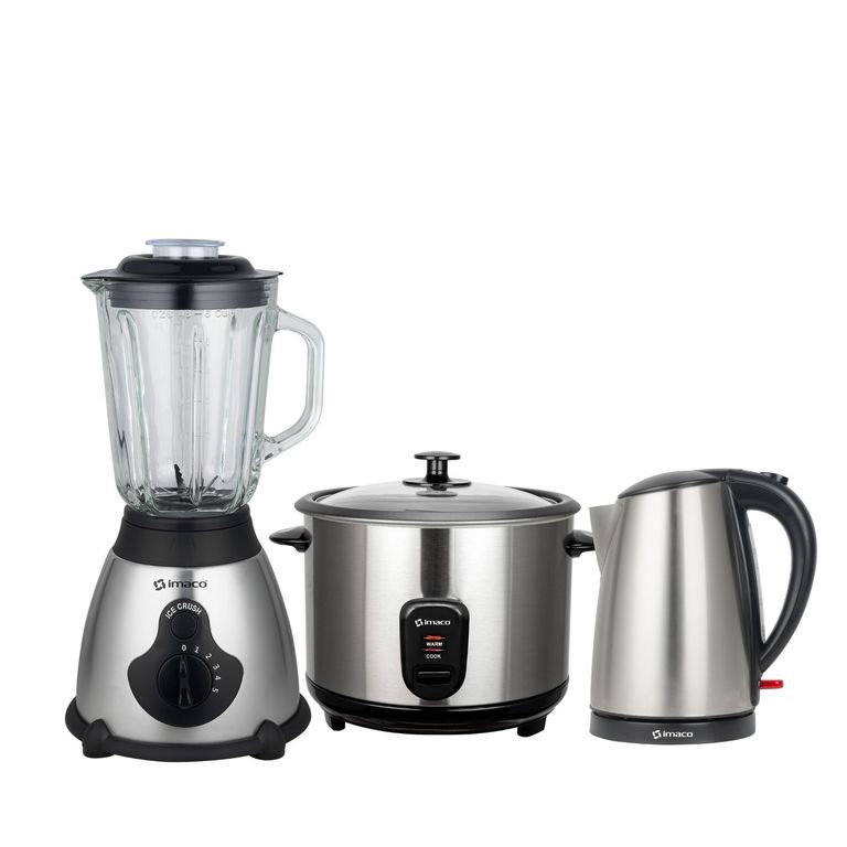 Combo licuadora 1.5lts + Olla arrocera 1.2lts + Hervidor 1.7lts