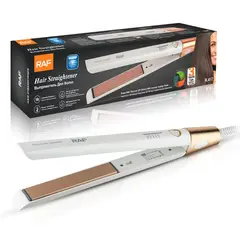 GENERICO - Plancha Alisadora de Cabello RAF Profesional Placas Cerámicas, Calentamiento Rápido y Control de Temperatura