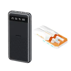 REMAX - Power Bank 10,000mAh Carga Rápida RPP-10 + Audífonos Bluetooth Monster XKT11 Blanco