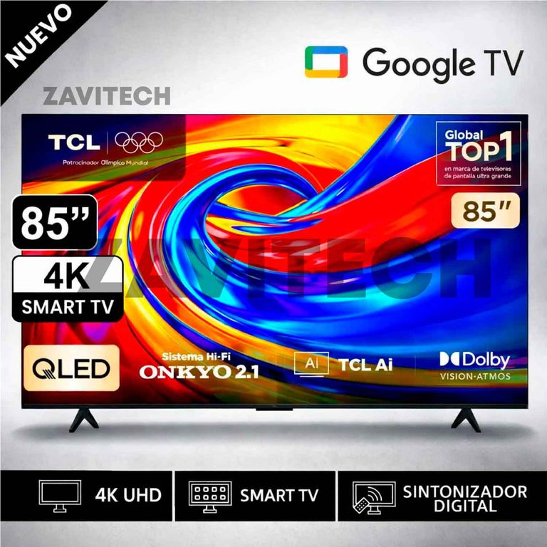 Televisor Google TV 85'' PREMIUM QLED 4K UHD 85P7L 2026