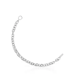 TOUS - PULSERA PLATA 1ªLEY CIERRE OVAL 19CM