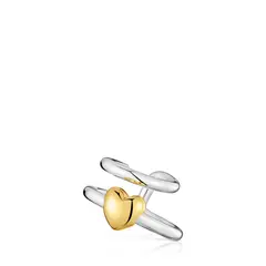 TOUS - ARETES EARCUFF DE PLATA DOBLE ARO