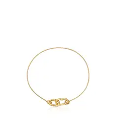 TOUS - PULSERA ORO 1ªLEY DOBLE CIERRE OVAL