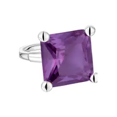 TOUS - ANILLO PLATA LGG ZAFIRO LILA 18MM