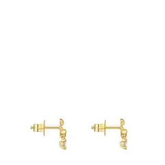 TOUS - Aretes Con Baño De Oro Y Diamante