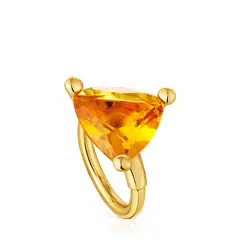 TOUS - ANILLO PLATABAÑO LGG CITRINO