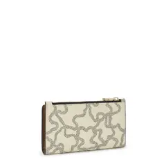 TOUS - BILLETERA S. FLAT KAOS ICON BEIGE-MULTI