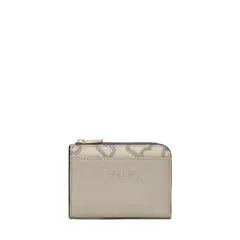 TOUS - Monedero Targetero Grande Kaos Icon Taupe