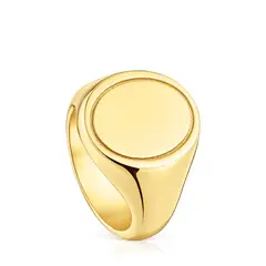 TOUS - Sello Plata 1ªley Baño Oro 16Mm