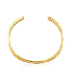 TOUS - Collar Abierto Rigido Plata 1era Baño Oro