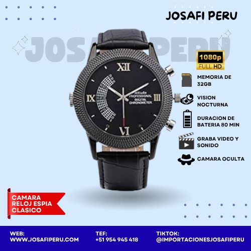 Cámara reloj espía clásico