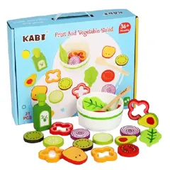 GENERICO - Juguete Ensalada de Madera