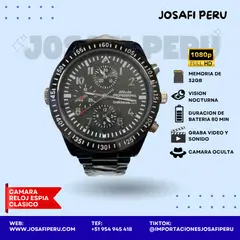 GENERICO - Cámara reloj espía clásico