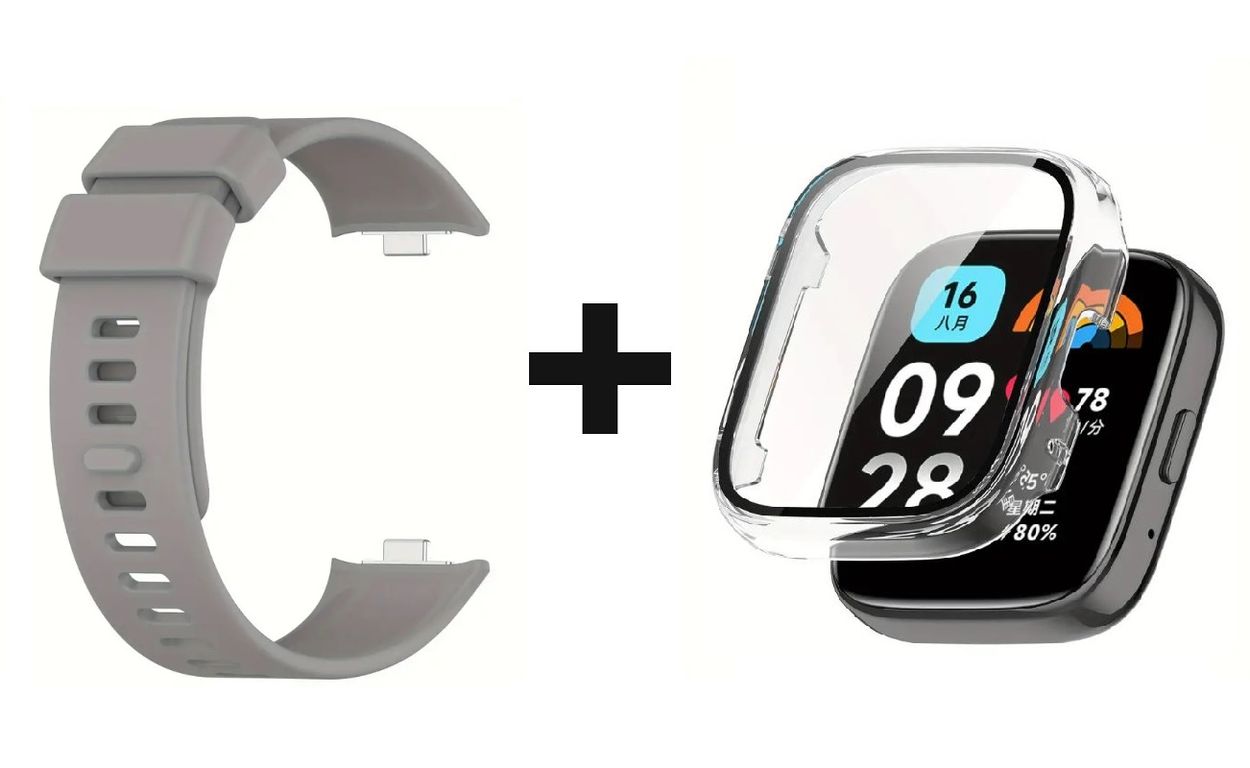 Pack correa gris+ Bumper para Redmi watch 5
