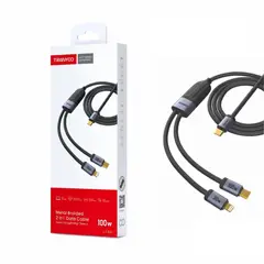TRANYOO - CABLE DE CARGA 3 EN 1 USB TIPO-C