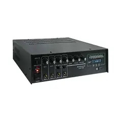 BATBLACK - Amplificador de Audio 120W 4 Entradas para Micrófono USB/FM/Bluetooth PAM3-1204