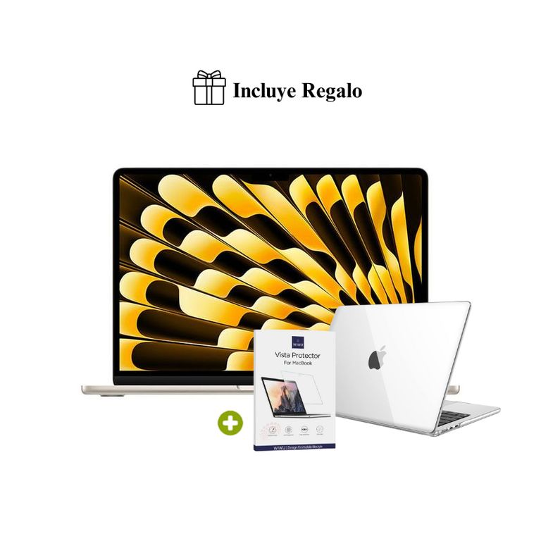 Nueva MacBook Air M5 15” 16GB RAM + 512GB (Teclado Ingles) - Starlight (2026) + Regalo