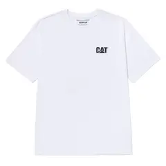 Caterpillar - Polo Hombre Cat Small Logo Blanco