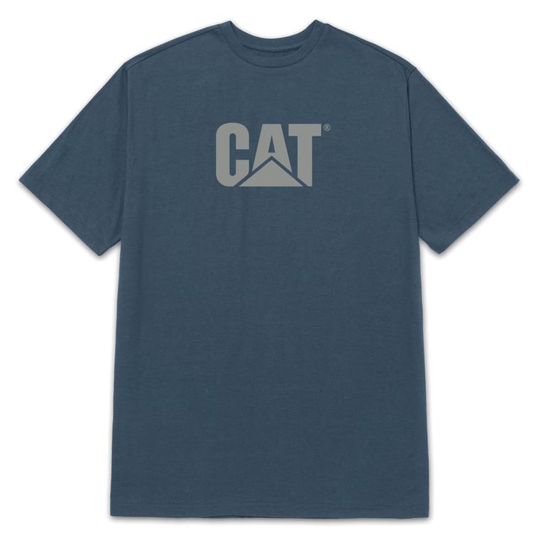Polo Hombre Cat Logo Azul