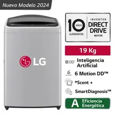 LG - Lavadora de Carga Superior 19 Kg Gris WT19DV6T