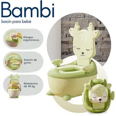BAMBI - Bacin Para Bebé «BAMBI» De Lujo Verde
