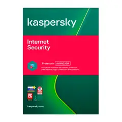 KASPERSKY - INTERNET SECURITY PARA 1 PC LICENCIA 1 AÑO PRODUCTO FISICO