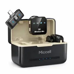 MAONO - Micrófono Inalámbrico Lavalier para Celular Plug & Play Reducción de Ruido Miccell VQ-MC01
