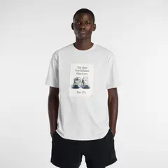 NEW BALANCE - Polo Hombre 574 Ad Blanco