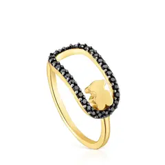 TOUS - ANILLO DE PLATA CAMILLE BAÑO ORO ESPINELAS